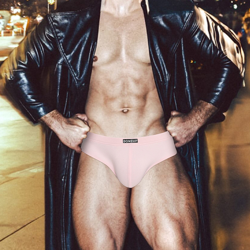 DOMEUP男士三角裤低腰透气性感U凸显大运动健身潮流裤头男体育生