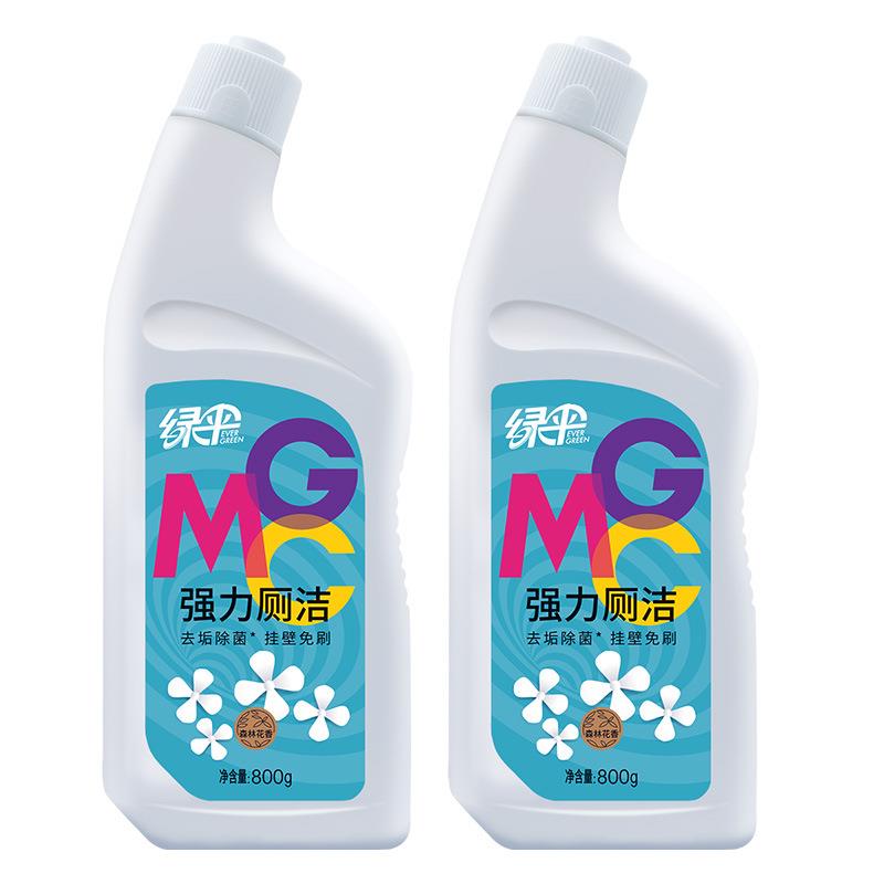 绿伞洁厕液800g*2瓶洁厕灵洁厕剂洗厕所马桶清洁剂清洗除垢液