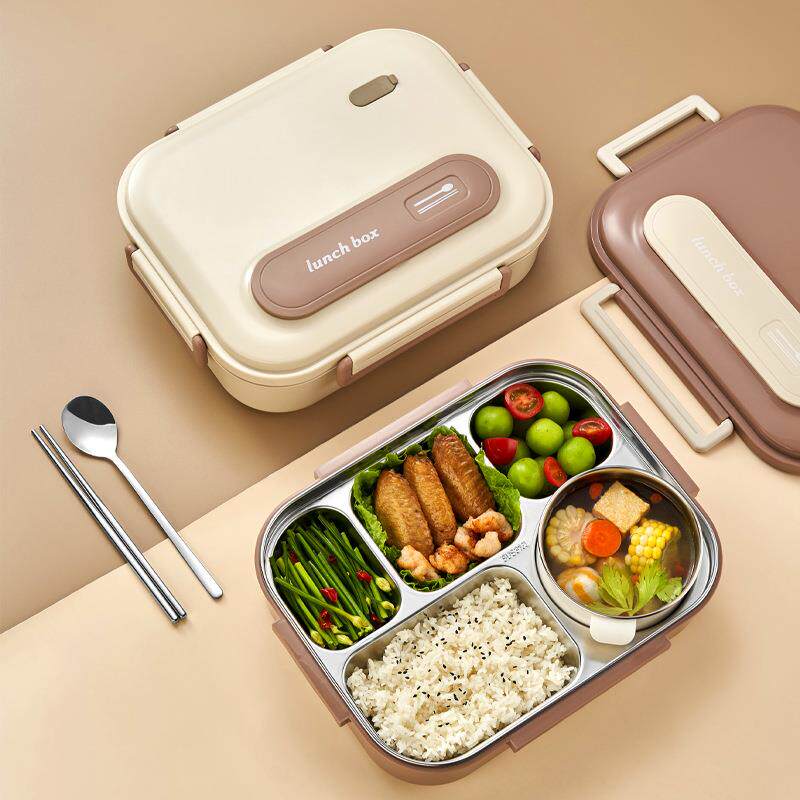 316不锈钢饭盒304保温饭盒上班族便携多格餐盒大容量汤碗便当盒