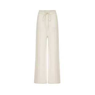 觉织Sensiyarn羊毛双面折线长裤 JZHF099 垂坠松弛感柔软抽绳直筒裤