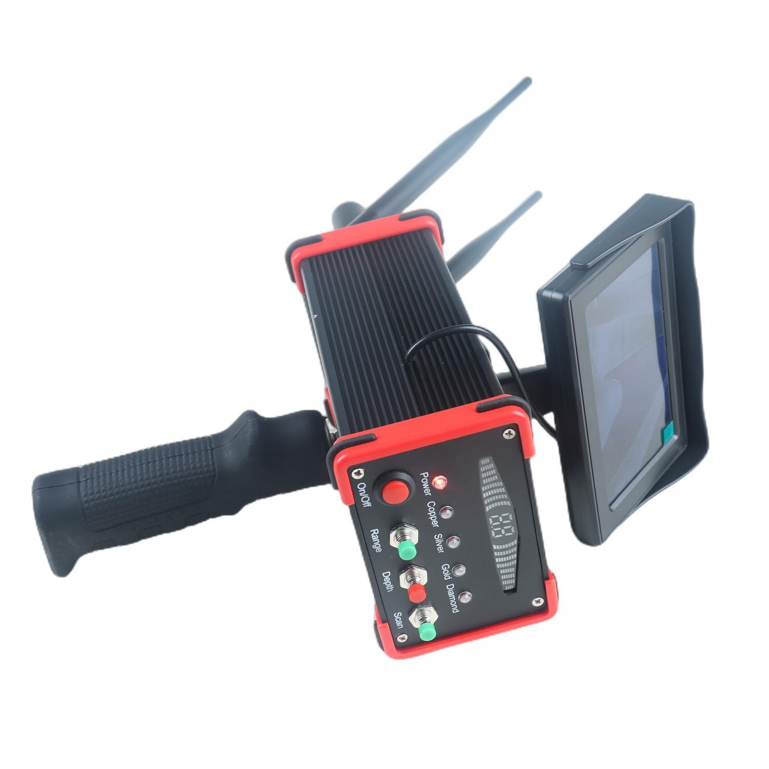 外贸款地金属探测器新款3D黑鹰可视远程探宝仪户外金银铜探测仪器