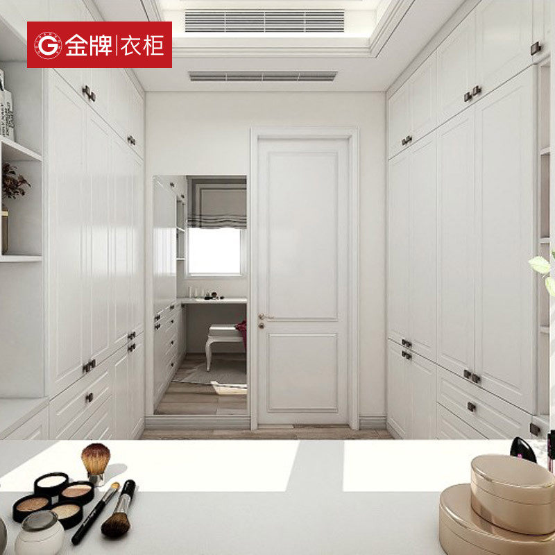 现代简约欧式全屋定制家具 卧室轻奢衣帽间定制服务 福建ENF环保