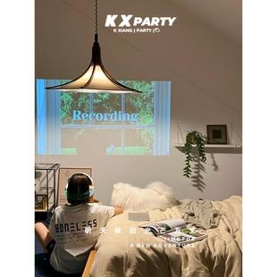 可调伸缩餐桌 Sabi风格 中世纪风格 可调餐厅实木吊灯设计覆古Wabi