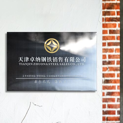 黑钛金拉丝公司牌匾定制制作不锈钢铜牌匾公司门牌广告牌招牌定做