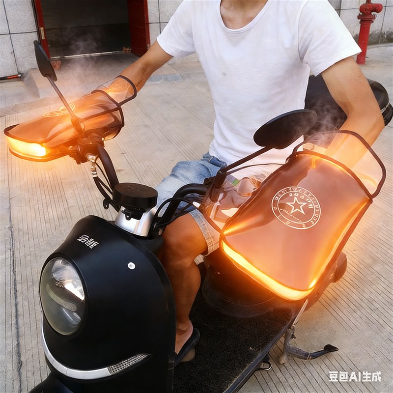 电动车加热手把套USB防水电瓶摩托车电热暖手把保暖防寒挡风把套