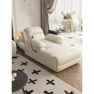 懒皮电动休闲多功能沙发躺椅按摩单人可睡躺椅沙发平躺流行