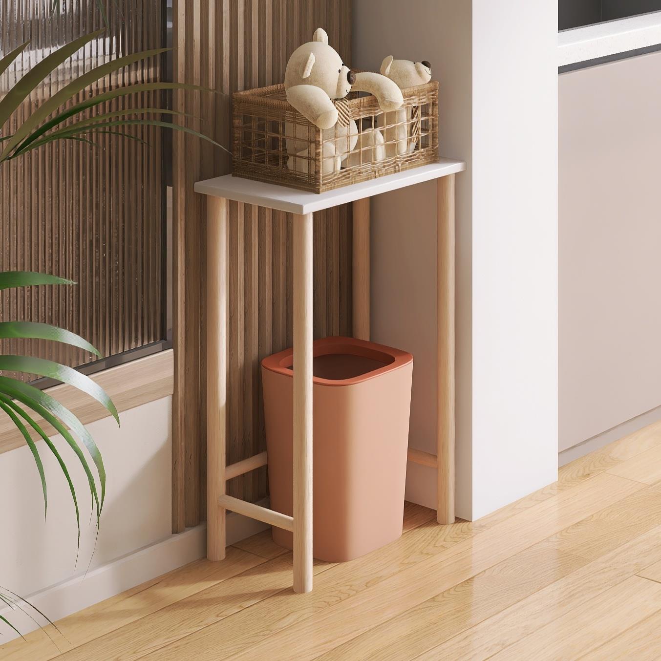 垃圾桶上方置物架厨房放桶装水落地高脚架扫地机器人多层收纳架子