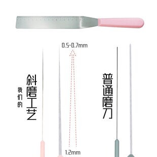 刻度直角抹刀 裱花蛋糕刮平刀不锈钢刮刀带刻度蛋糕奶油抹刀
