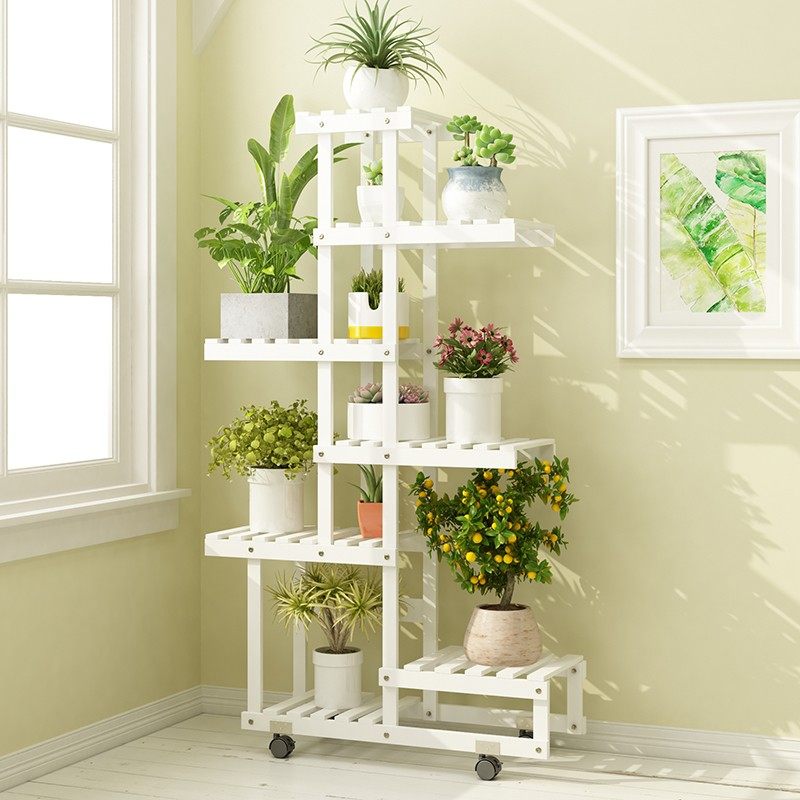 防腐实木花架子多层室内阳台简约置物架多肉客厅绿萝花盆架落地式,住宅家具,花架/花几,淘宝优惠券,粉丝福利购,淘宝优惠卷