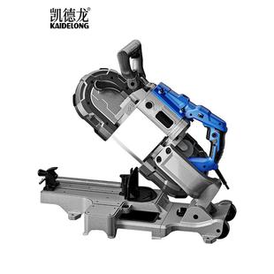 凯德龙120带锯机小型家用木工钢筋金属切割锯床非全自动手持带锯