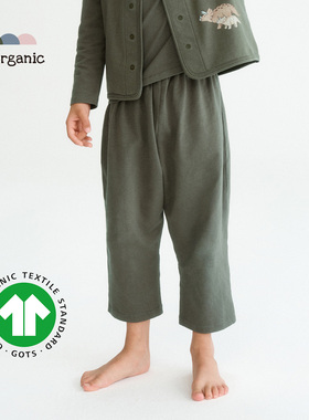 be organic【宽松长裤】儿童有机棉幼儿园裤9分裤单裤新款百搭