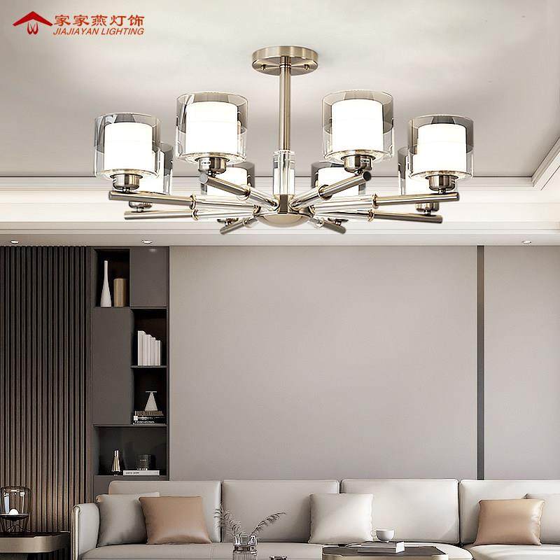 轻奢客厅吊灯家用大气后现代简约个性餐厅灯玻璃罩高级感智能灯具,家装灯饰光源,客厅吊灯,淘宝优惠券,粉丝福利购,淘宝优惠卷