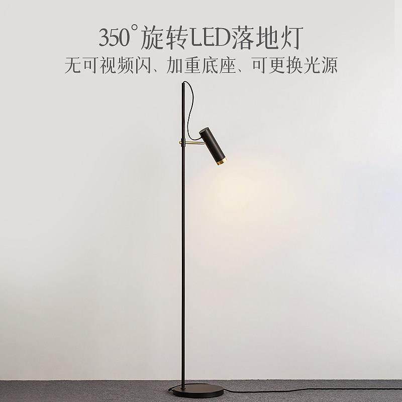 落地灯客厅卧室简约现代北欧创意个性书房 ins轻奢风床头立式台灯