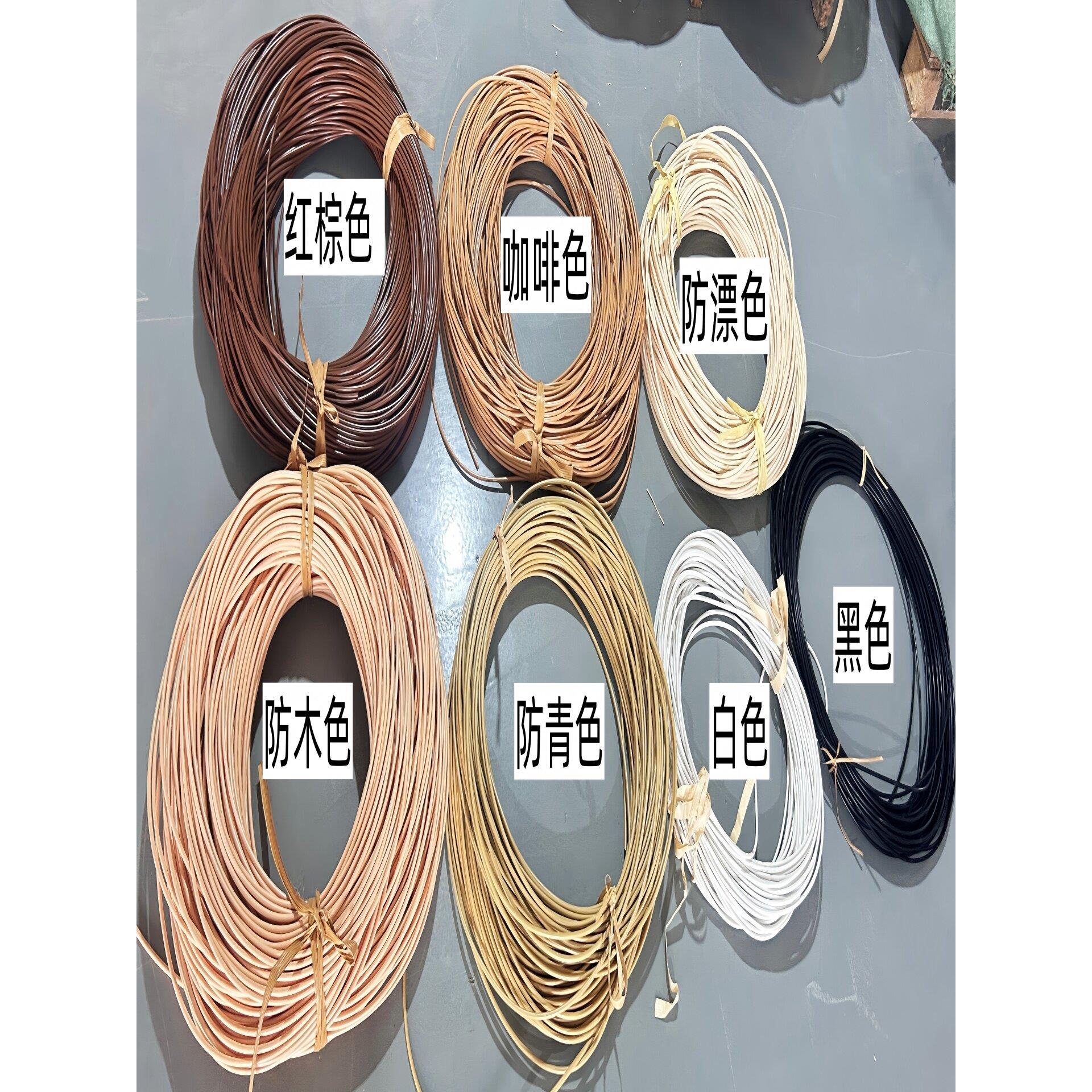 新品塑料半圆藤条真藤圆形卡箍pe压边条装饰凳椅柜门屏风压条边框