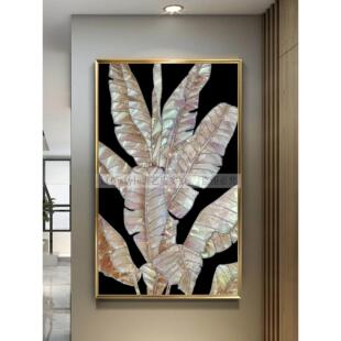 珐琅装饰画入口走廊过道手绘挂画客厅卧室镶钻无障碍豪华艺术绘画