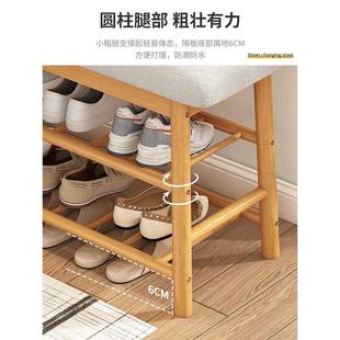 架2022新款 家用门口换鞋 凳入户鞋 凳进门鞋 收纳神器 柜坐凳一体穿鞋