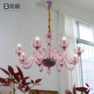 法式穆拉诺玻璃吊灯现代意式轻奢设计师创意客厅卧室饭厅枝形灯具