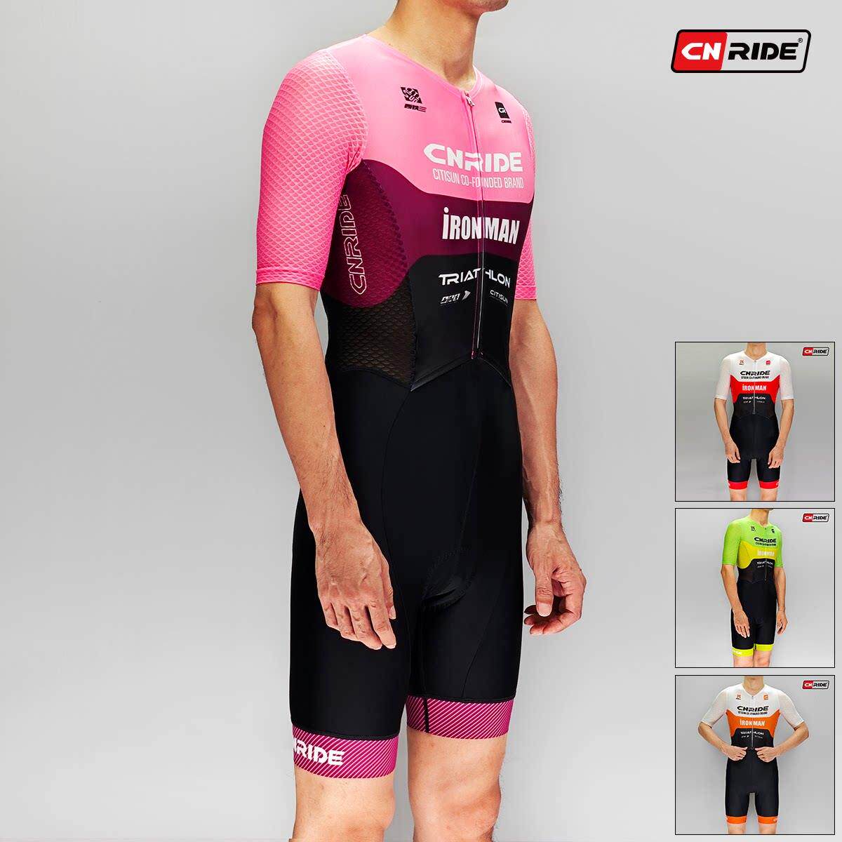 CR&西铁三联名款铁人三项运动专业连身服 公路自行车短袖款比赛服