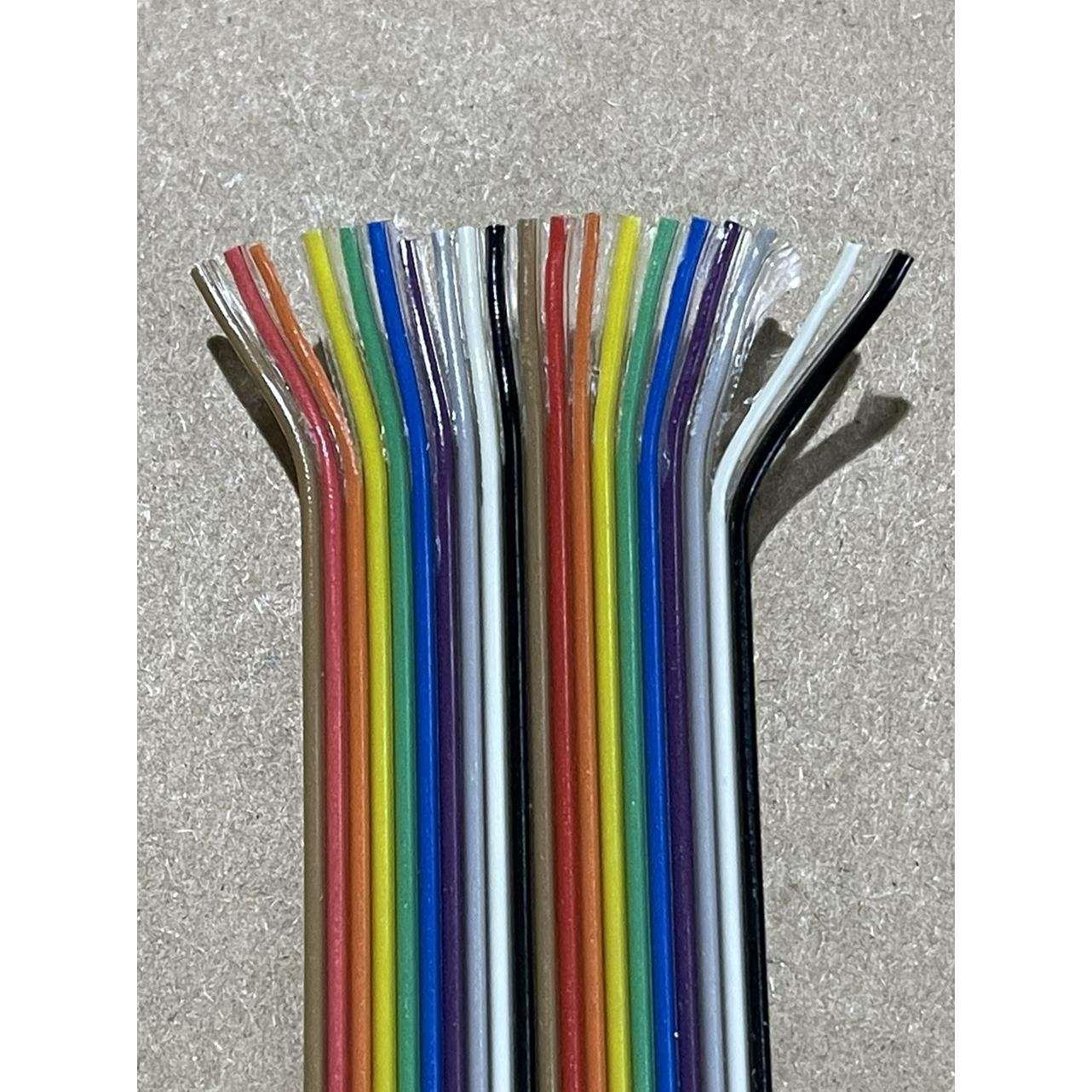 正标UL2651彩排线26AWG28号FC排线扁平高温排线IDC彩虹排线连接线