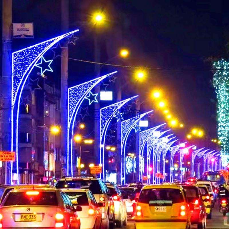 LED灯杆造型灯LED灯杆图案灯艺术室外路灯中国结LED梅花造型灯
