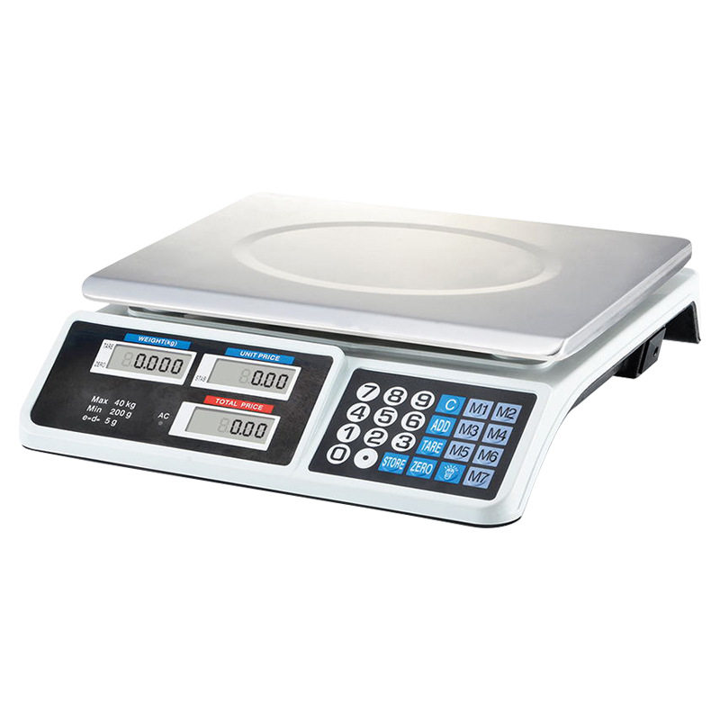 ACS-809计价秤40kg电子秤台式水果秤卖菜充电款台秤30KG商用摆摊