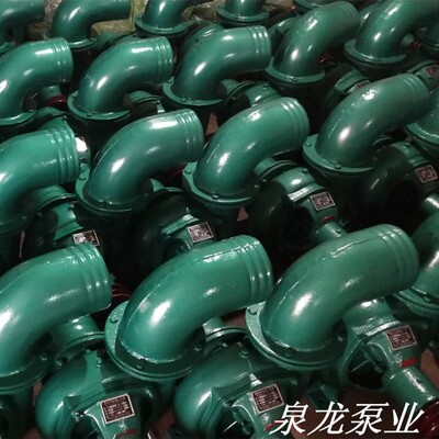 6寸卧式混流泵 6寸农用 三角带传动150mm口径水泵离心泵 泉龙泵业