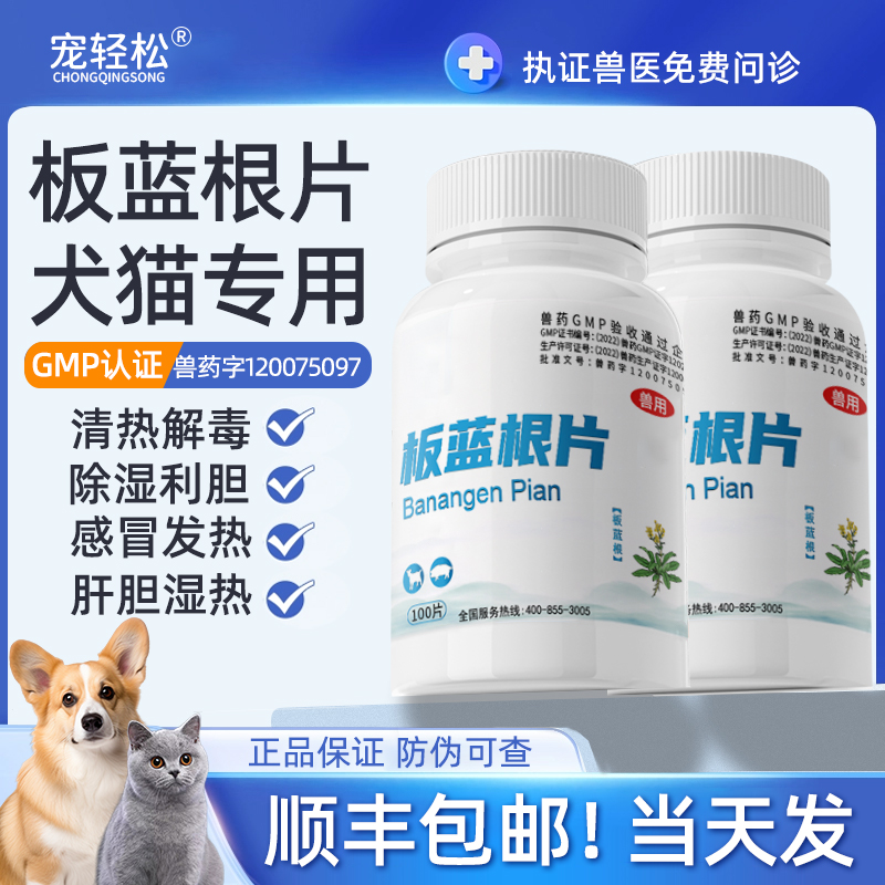 宠物猫狗清热解毒感冒发热