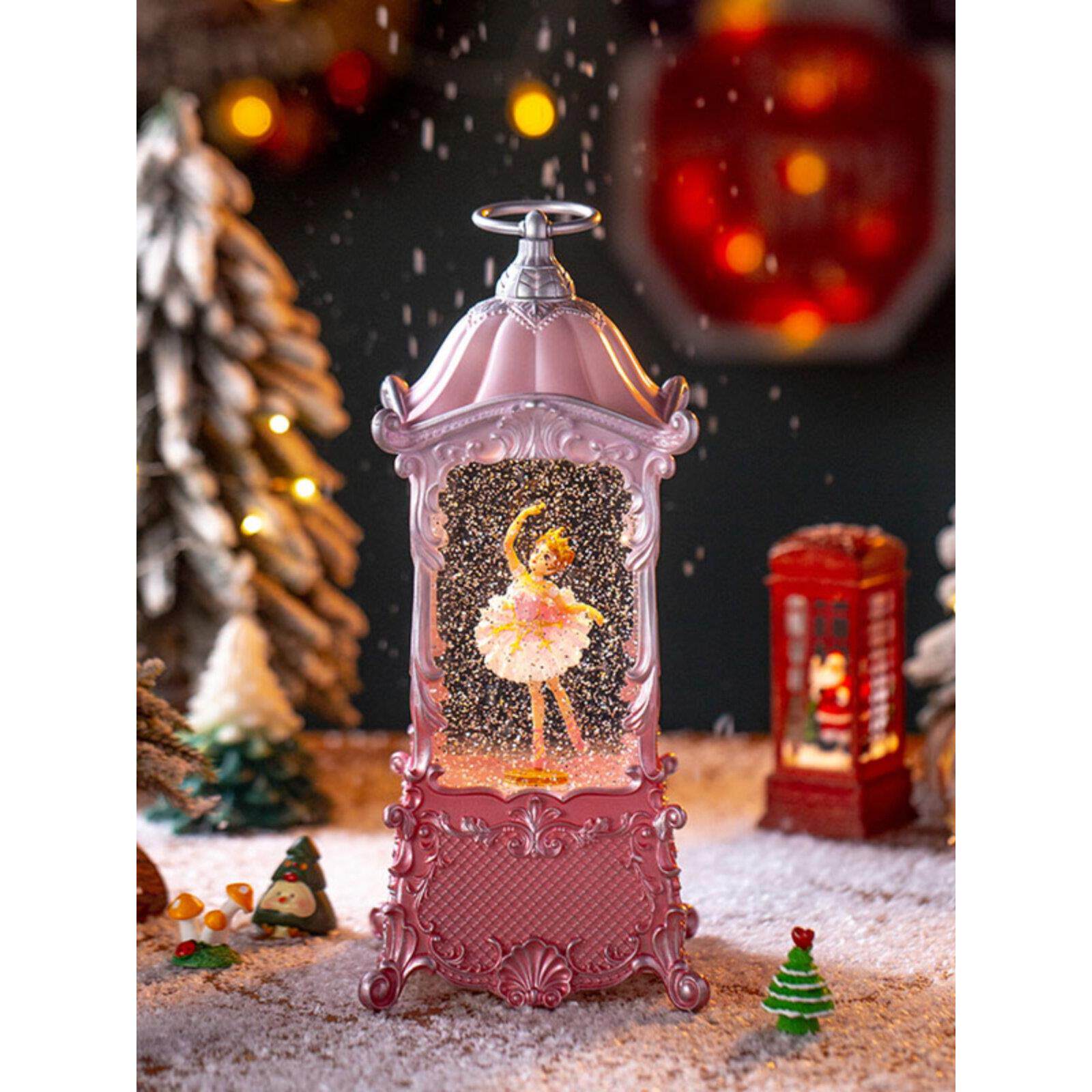 新的音乐盒芭蕾舞女孩旋转雪水晶球女孩女孩心生日礼物音乐盒