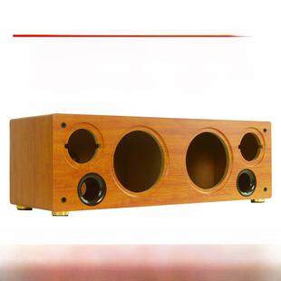 音响空箱体双6.5寸低音双4寸高音diy外壳中置组合汽车喇叭改装