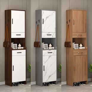 入户鞋柜家用门口小户型窄款高立式玄关柜落地靠墙多功能收纳鞋架