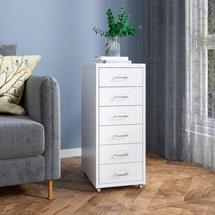 抽屉式收纳柜铁艺家用夹缝置物柜客厅铁皮桌下储物柜子卧室床头柜