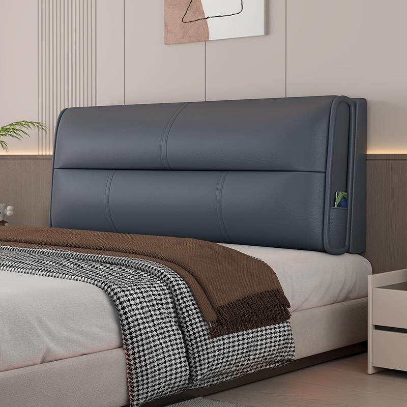 床头软包靠背猫抓皮靠垫靠枕2024新款榻榻米床上自粘大卧室海绵