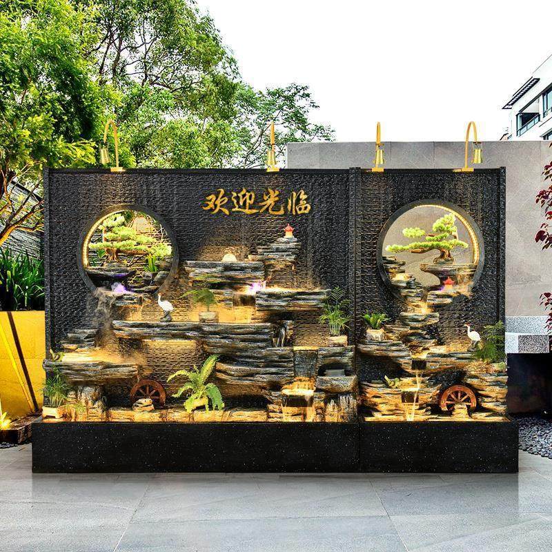 假山喷泉户外景观花园庭院背景墙办公室鱼池摆件水幕墙流水屏风,家居饰品,装饰摆件,淘宝优惠券,粉丝福利购,淘宝优惠卷