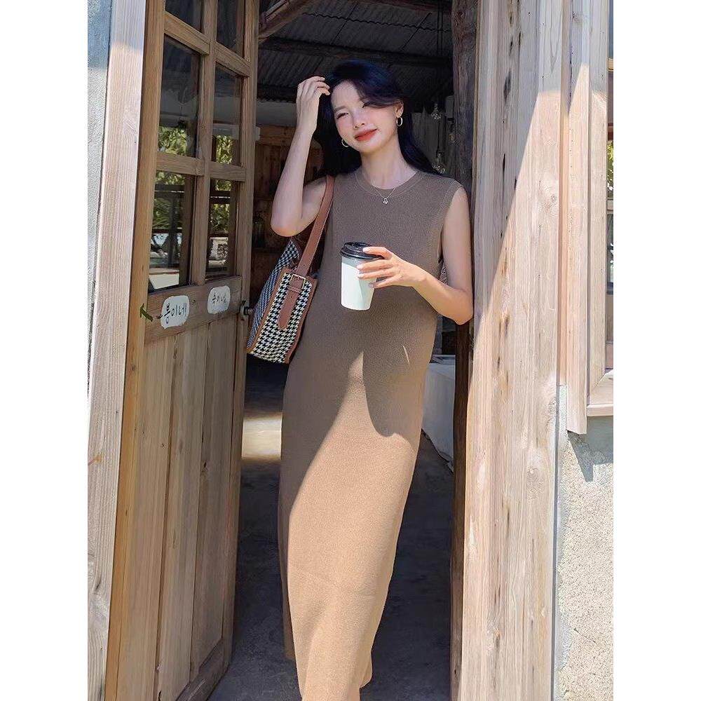 ◆娜拉自制◆孕妇2025秋冬针织背心裙中长款连衣裙外穿内搭打底裙