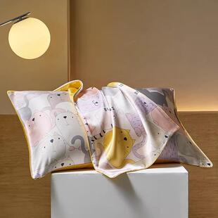 润美22姆真丝枕套 单面100桑蚕丝乳胶枕头套 丝绸枕套单祇装