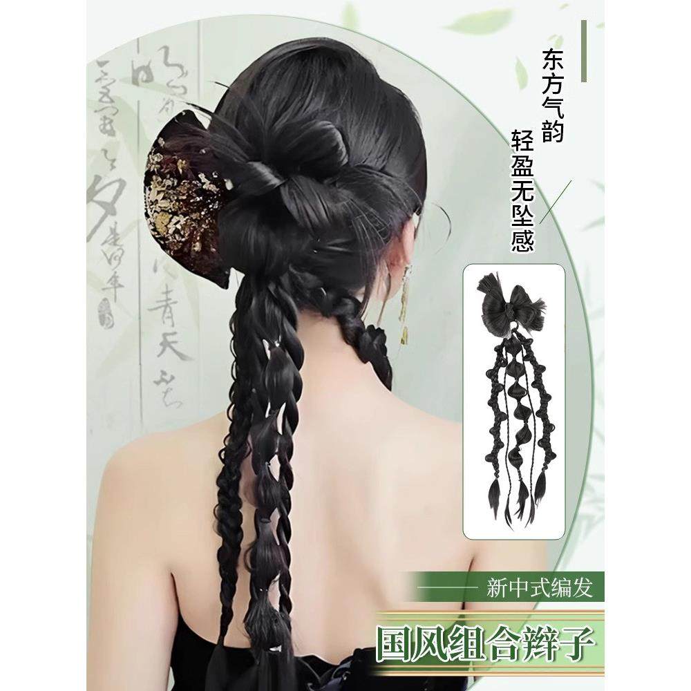 采购产品新型中国风马尾女发辫，民族风发包头饰，甜美清凉的麻花,美发护发/假发,马尾,淘宝优惠券,粉丝福利购,淘宝优惠卷