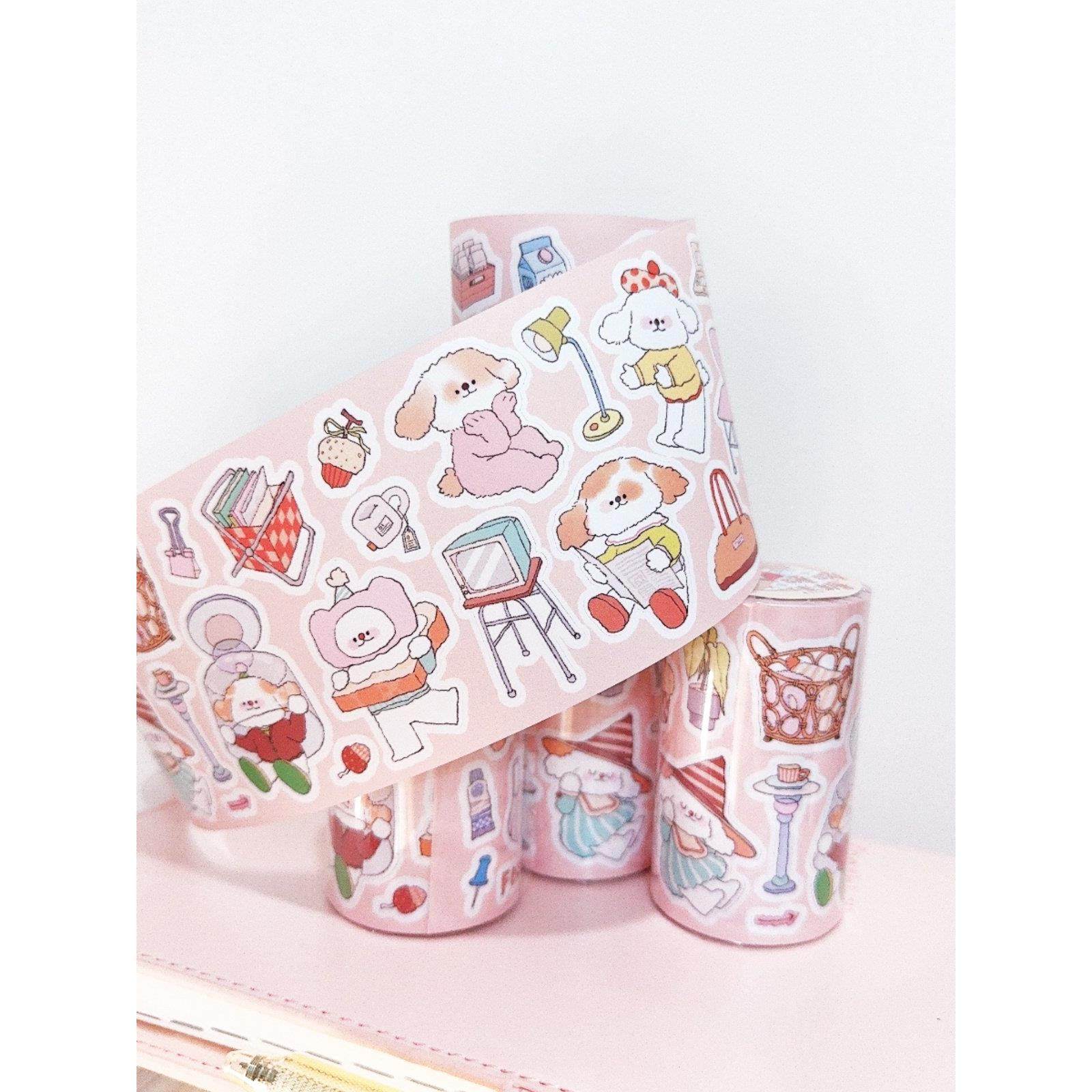 兔梨《暖暖焦糖》模切胶带贴纸卷,文具电教/文化用品/商务用品,和纸胶带,淘宝优惠券,粉丝福利购,淘宝优惠卷