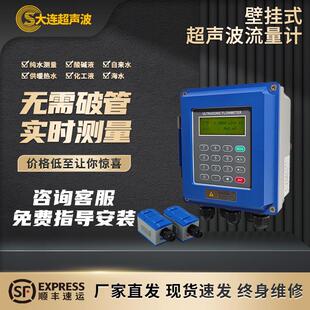 大连外夹式超音波流量计插入式一体两件式管道式超音波流量计液体