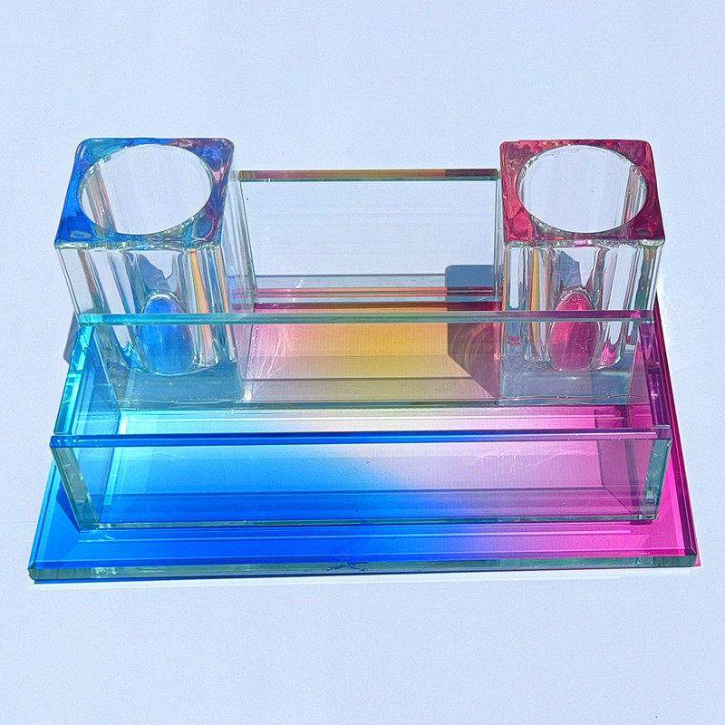 新款桌面话筒遥控器杂物收纳盒电视柜客厅办公室通用玻璃架实用,收纳整理,桌面收纳盒,淘宝优惠券,粉丝福利购,淘宝优惠卷