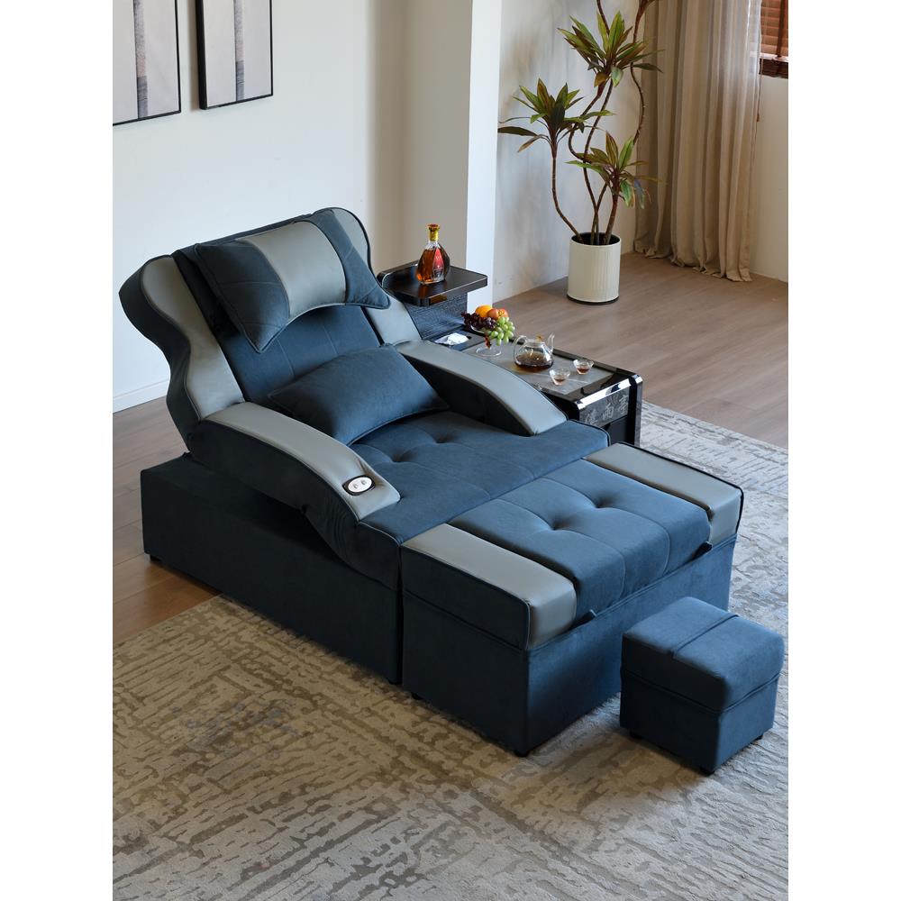 足浴沙发电动足浴床采耳沐足沙发按摩床洗脚沙发椅子足疗沙发躺椅