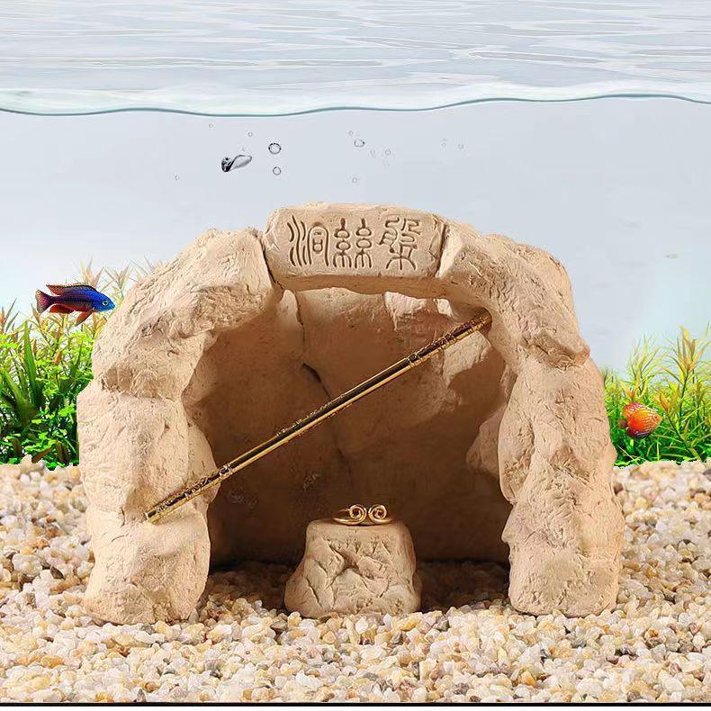 鱼缸造景躲避洞产卵罐鱼虾躲藏屋异型创意陶瓷繁殖罐水族摆件