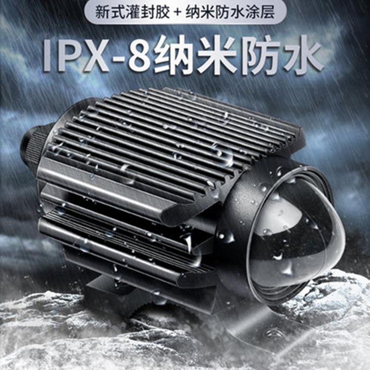 跨境热销射灯 超亮电动车灯改装强光远近光大灯外置摩托车铺路灯