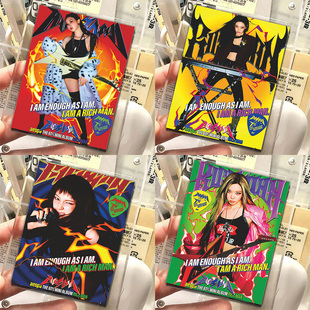 54张aespa新专辑回归概念造型拍立得小卡柳智敏宁艺卓金周边贴纸