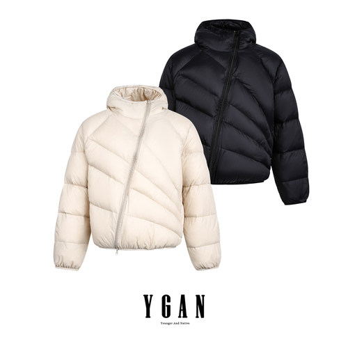 YGAN冬季空气层情侣面包服排骨羽绒服男女款轻薄保暖加绒加厚外套