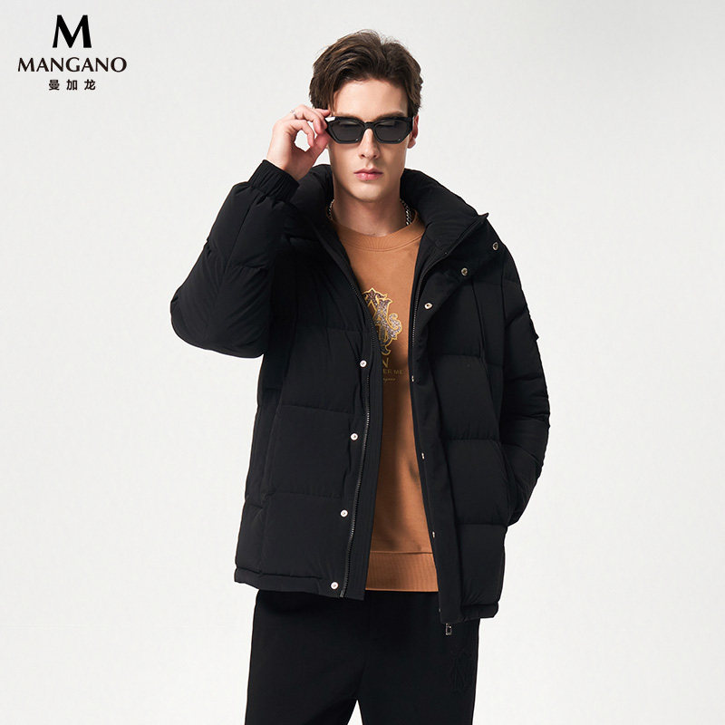 【鹅绒】Mangano曼加龙奥莱冬季新品休闲羽绒服保暖连帽外套男士,男装,羽绒服,淘宝优惠券,粉丝福利购,淘宝优惠卷