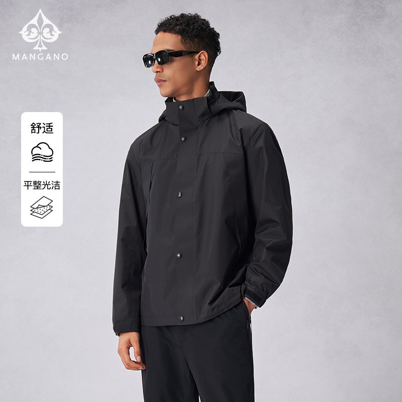 Mangano曼加龙2025秋季新款轻便男士夹克美式休闲时尚连帽外套薄,男装,夹克,淘宝优惠券,粉丝福利购,淘宝优惠卷