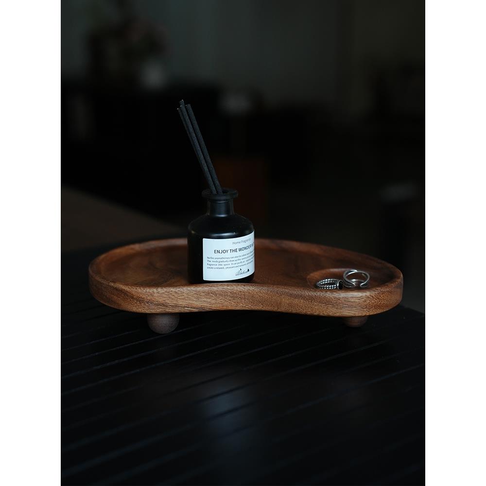 云川森中古风覆古玄关桌面首饰收纳香薰托盘置物架艺术感收纳盘