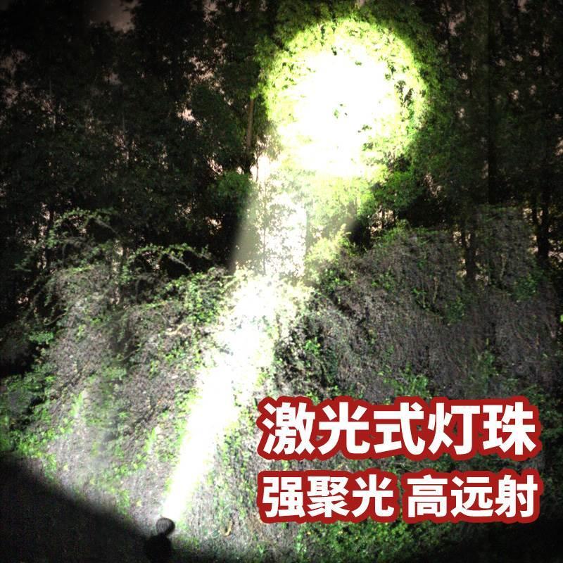 激光炮强光头灯充电超亮远射头戴式照明电筒矿灯锂电超长续航户外