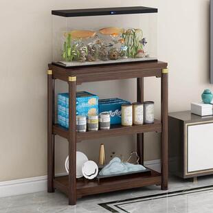 实木鱼缸架子花架子落地式鱼缸柜鱼缸桌子龟缸架鱼缸底座边几角几