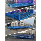 移动式 卸货平台 柜装 登车桥叉车坡道液压集装 箱货车物流斜坡爬车装